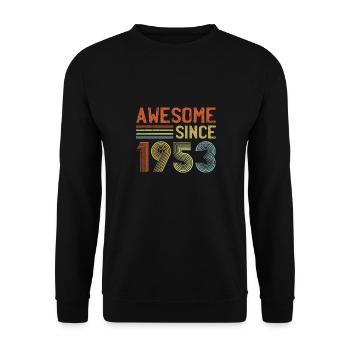 Célébrons 70 ans de génial depuis 1953 - Sweat-shirt Unisexe - noir - Devant - Alina (178cm) & Michal (187cm)