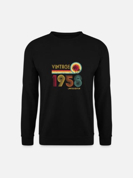 Jahrgang 1958 65. Geburtstag 65 Jahre Stärke - Unisex Pullover - Schwarz