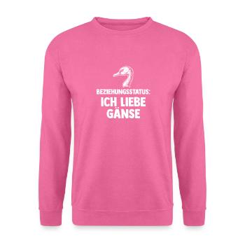 Beziehungsstatus Gans Gänse - Unisex Pullover - Pink - Vorne