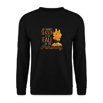 My favorite season is the Autumn of the Patriarch - Unisex Sweatshirt - black - Front - Alina (178cm) & Michal (187cm)