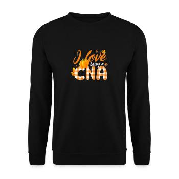 J’adore être un Cna Pumpkin Autumn - Sweat-shirt Unisexe - noir - Devant - Alina (178cm) & Michal (187cm)