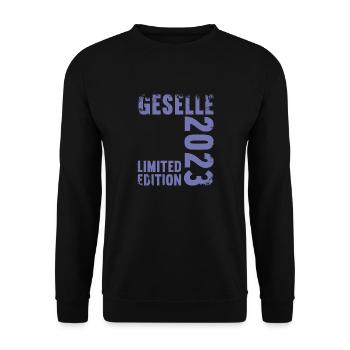 Geselle Gesellenprüfung bestanden Gesellen - Unisex Pullover - Schwarz - Vorne - Alina (178cm) & Michal (187cm)