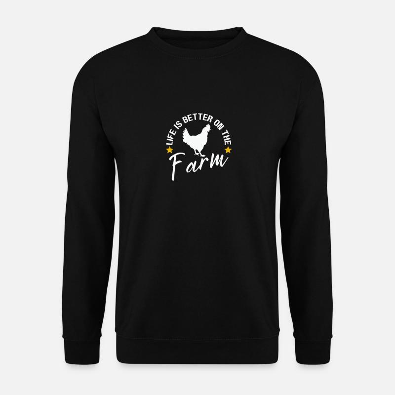 Chicken Lover Chicken Farmer - Unisex Sweatshirt - black