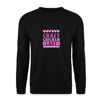 Amateur de poulet Éleveur de poulet - Sweat-shirt Unisexe - noir - Devant - Alina (178cm) & Michal (187cm)