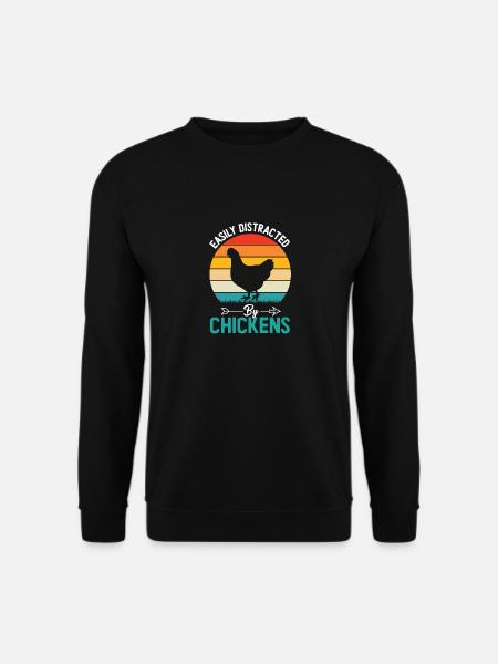 Hühnerliebhaber Hühnerbauer - Unisex Pullover - Schwarz