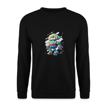 Robot Robotics Best Cute Humorous Technology - Unisex Sweatshirt - black - Front - Alina (178cm) & Michal (187cm)