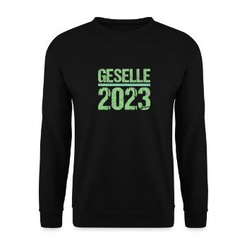 Geselle Gesellenprüfung bestanden Gesellen - Unisex Pullover - Schwarz - Vorne - Alina (178cm) & Michal (187cm)