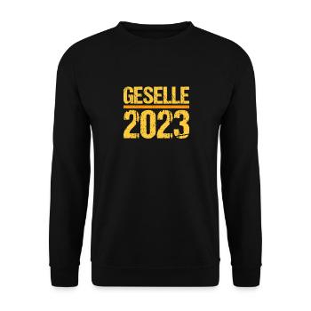 Geselle Gesellenprüfung bestanden Gesellen - Unisex Pullover - Schwarz - Vorne - Alina (178cm) & Michal (187cm)
