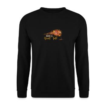 Haben Sie einen großen Herbst Baum Liebhaber - Unisex Pullover - Schwarz - Vorne - Alina (178cm) & Michal (187cm)
