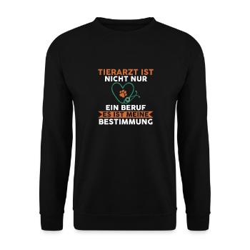 Veterinär Tiermedizin Tierarzt - Unisex Pullover - Schwarz - Vorne - Alina (178cm) & Michal (187cm)