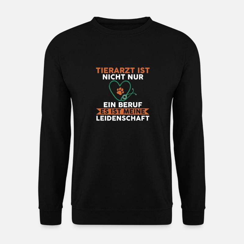 Veterinär Tiermedizin Tierarzt - Unisex Pullover - Schwarz