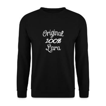 Original 100% Lara - Sweat-shirt Unisexe - noir - Devant - Alina (178cm) & Michal (187cm)