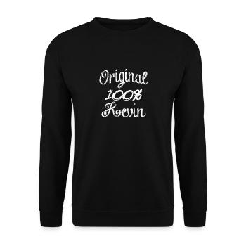 Original 100% Kevin - Unisex Sweatshirt - black - Front - Alina (178cm) & Michal (187cm)