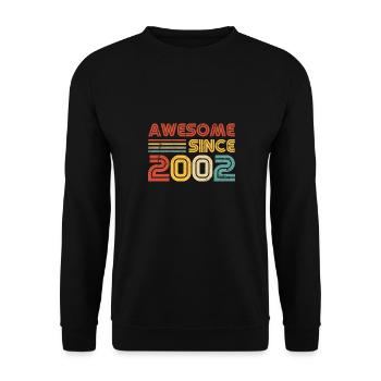 Classic 2002 - 21ème anniversaire 21 ans vintage - Sweat-shirt Unisexe - noir - Devant - Alina (178cm) & Michal (187cm)