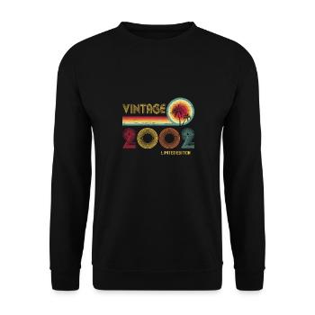 Classic 2002 - 21ème anniversaire 21 ans vintage - Sweat-shirt Unisexe - noir - Devant - Alina (178cm) & Michal (187cm)