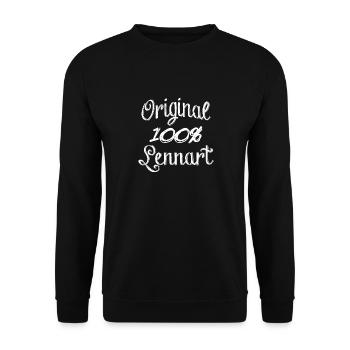 Original 100% Lennart - Sweat-shirt Unisexe - noir - Devant - Alina (178cm) & Michal (187cm)