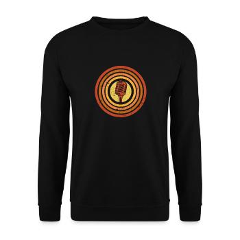 Podcaster Podcast - Unisex Sweatshirt - black - Front - Alina (178cm) & Michal (187cm)