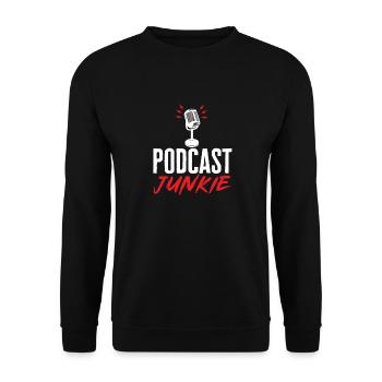 Podcaster Podcast - Unisex Sweatshirt - black - Front - Alina (178cm) & Michal (187cm)
