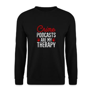 Wahre Verbrechen Podcaster True Crime Podcast - Unisex Sweatshirt - black - Front - Alina (178cm) & Michal (187cm)