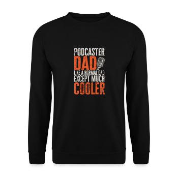 Podcaster Podcast - Unisex Sweatshirt - black - Front - Alina (178cm) & Michal (187cm)
