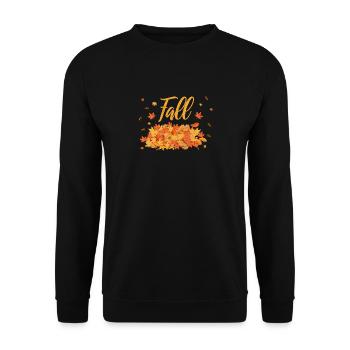 Autumn Leaves Season Leaves Autumn Leaf Halloween - Unisex Sweatshirt - black - Front - Alina (178cm) & Michal (187cm)