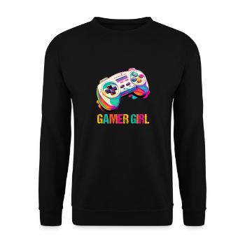 Console de jeu PC Gamer Girl Gamer Girl - Sweat-shirt Unisexe - noir - Devant - Alina (178cm) & Michal (187cm)