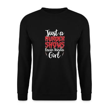 Wahre Verbrechen Podcaster True Crime Podcast - Unisex Sweatshirt - black - Front - Alina (178cm) & Michal (187cm)