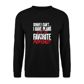 Wahre Verbrechen Podcaster True Crime Podcast - Unisex Sweatshirt - black - Front - Alina (178cm) & Michal (187cm)