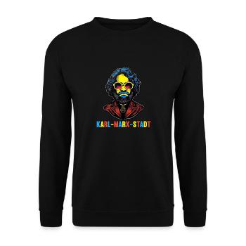 Le communisme a quitté le marxisme Karl Marx - Sweat-shirt Unisexe - noir - Devant - Alina (178cm) & Michal (187cm)