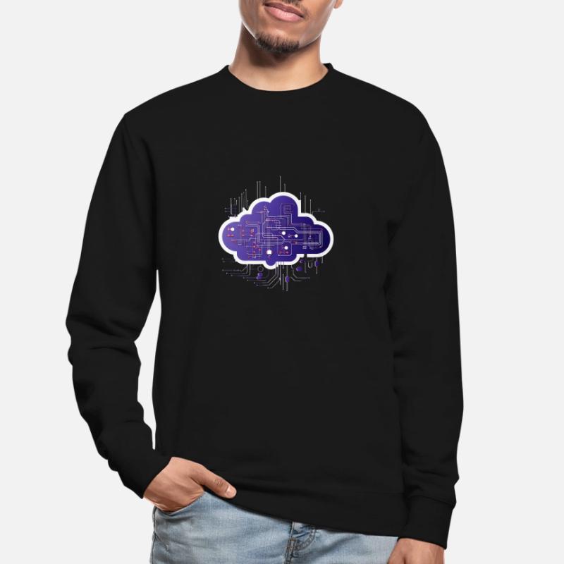 Cloud-Computing-Computerelektronik-Schaltung Unisex Pullover