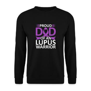 Ich Trage Lila Für Lupus Awareness Lupus Warrior - Unisex Pullover - Schwarz - Vorne - Alina (178cm) & Michal (187cm)