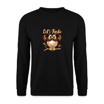 Ornithologist Owl Lover Birds Of Prey Let's Fiesta - Unisex Pullover - Schwarz - Vorne - Alina (178cm) & Michal (187cm)