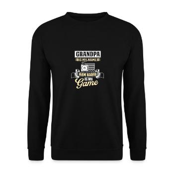 Amateurfunk Amateurfunker Amateurfunker - Unisex Pullover - Schwarz - Vorne - Alina (178cm) & Michal (187cm)