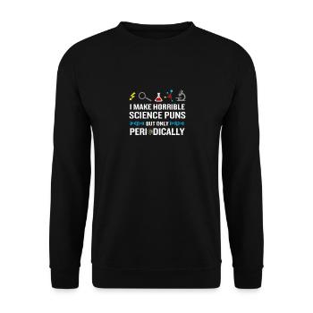 Science Chemistry Biology Teacher Physics - Unisex Sweatshirt - black - Front - Alina (178cm) & Michal (187cm)