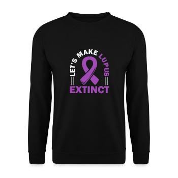 Lupus Awareness Lupus Warrior Lasst Uns Lupus - Unisex Pullover - Schwarz - Vorne - Alina (178cm) & Michal (187cm)