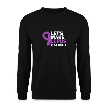 Lupus Awareness Lupus Warrior Lasst Uns Lupus - Unisex Pullover - Schwarz - Vorne - Alina (178cm) & Michal (187cm)