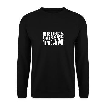 Drôle de mariage assorti à la mariée et au marié Marié - Sweat-shirt Unisexe - noir - Devant - Alina (178cm) & Michal (187cm)