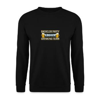 Drôle de mariage assorti à la mariée et au marié Marié - Sweat-shirt Unisexe - noir - Devant - Alina (178cm) & Michal (187cm)