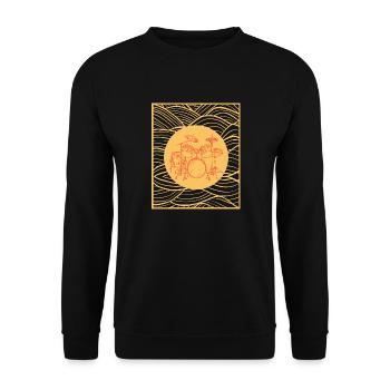 Batterie et Vibrations - Sweat-shirt Unisexe - noir - Devant - Alina (178cm) & Michal (187cm)