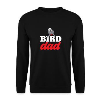 Graupapagei African Grey Parrot Papagei - Unisex Sweatshirt - black - Front - Alina (178cm) & Michal (187cm)