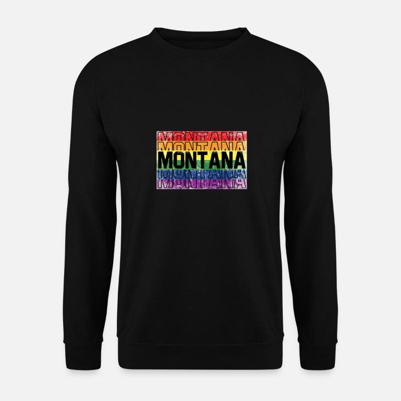 Gay Pride Montana - Unisex Pullover - Schwarz