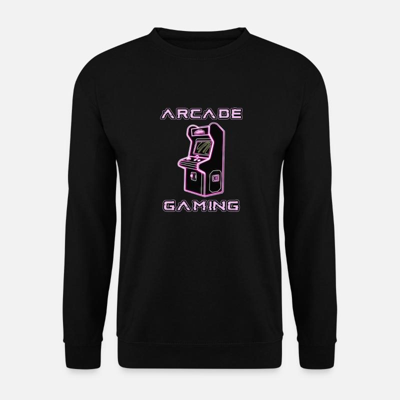 Arcade Gaming Retro Automaten Spiele 80er Gamer - Unisex Pullover - Schwarz