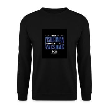 Fishing - Unisex Sweatshirt - black - Front - Alina (178cm) & Michal (187cm)