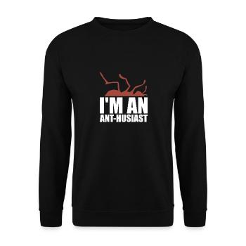 Ant Colony Ant Keeper Myrmecology - Unisex Sweatshirt - black - Front - Alina (178cm) & Michal (187cm)