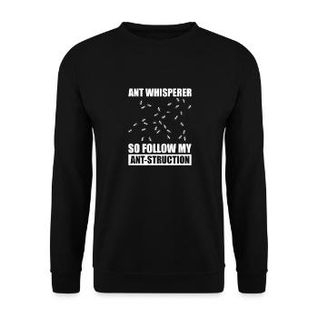 Ant Colony Ant Keeper Myrmecology - Unisex Sweatshirt - black - Front - Alina (178cm) & Michal (187cm)