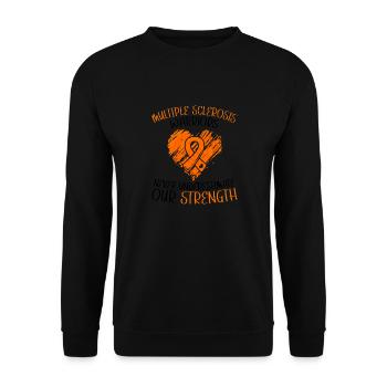 Ms-conscience débarrassons-nous de la sclérose en plaques - Sweat-shirt Unisexe - noir - Devant - Alina (178cm) & Michal (187cm)