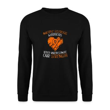 Ms-conscience débarrassons-nous de la sclérose en plaques - Sweat-shirt Unisexe - noir - Devant - Alina (178cm) & Michal (187cm)