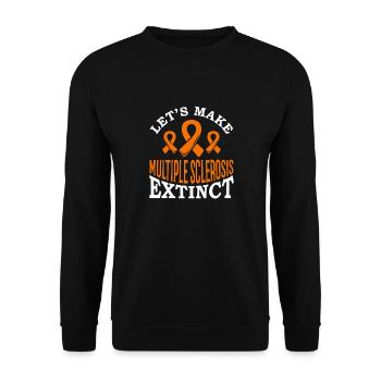 Ms-conscience débarrassons-nous de la sclérose en plaques - Sweat-shirt Unisexe - noir - Devant - Alina (178cm) & Michal (187cm)