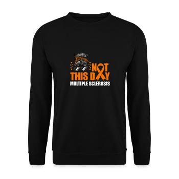 Mme Not Today - Sclérose en plaques - Sweat-shirt Unisexe - noir - Devant - Alina (178cm) & Michal (187cm)