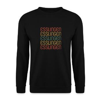 Esslingen, Esslingen City of Esslingen - Unisex Sweatshirt - black - Front - Alina (178cm) & Michal (187cm)